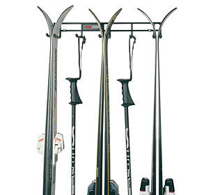 Фото Кронштейн для беговых лыж и палок настенный