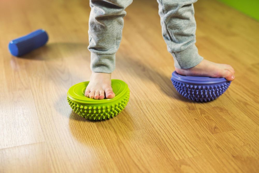 Полусфера массажно-балансировочная (набор 2 шт) зеленый