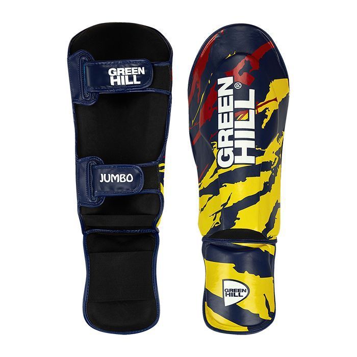 Фотографии Защита голень-стопа Green Hill Jumbo сине-желтая SIJ-2166
