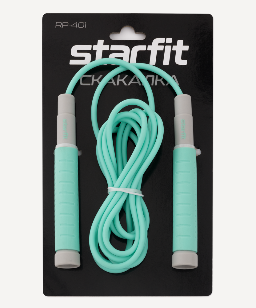 Фотографии Скакалка RP-401, c силиконовыми ручками, 3 м, мятный