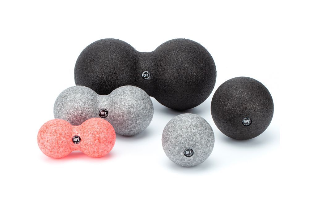 Шар массажный одинарный 8 см серый