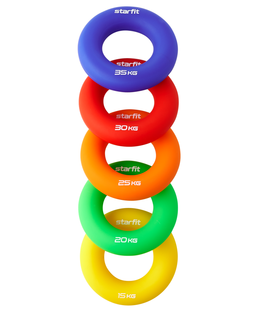 Фотографии Эспандер кистевой ES-404 Кольцо, 35 кг, силикагель, темно-синий