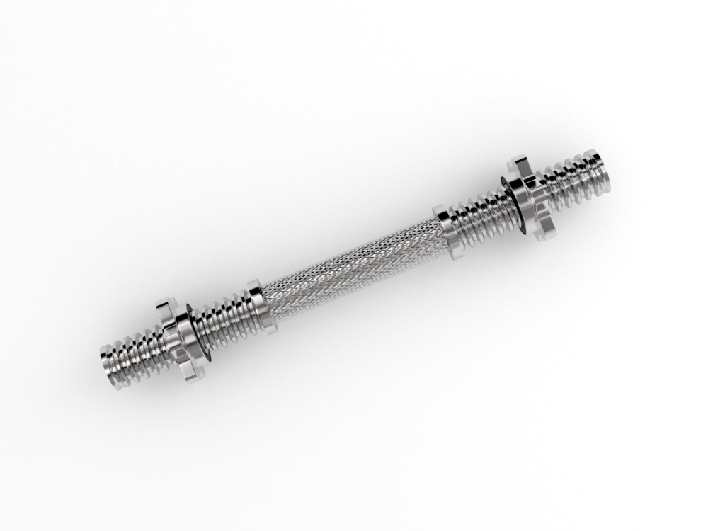 Фото Гриф гантельный UNIX Fit 35 см / 25 мм Chrome