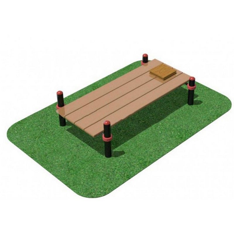 Фото Помост для выполнения испытания "Сгибание-разгибание рук в упоре лежа на полу" с платформой для фикс  Pioner A12335