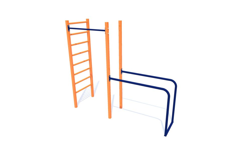 Фотографии Шведская стенка, турник, брусья Куб