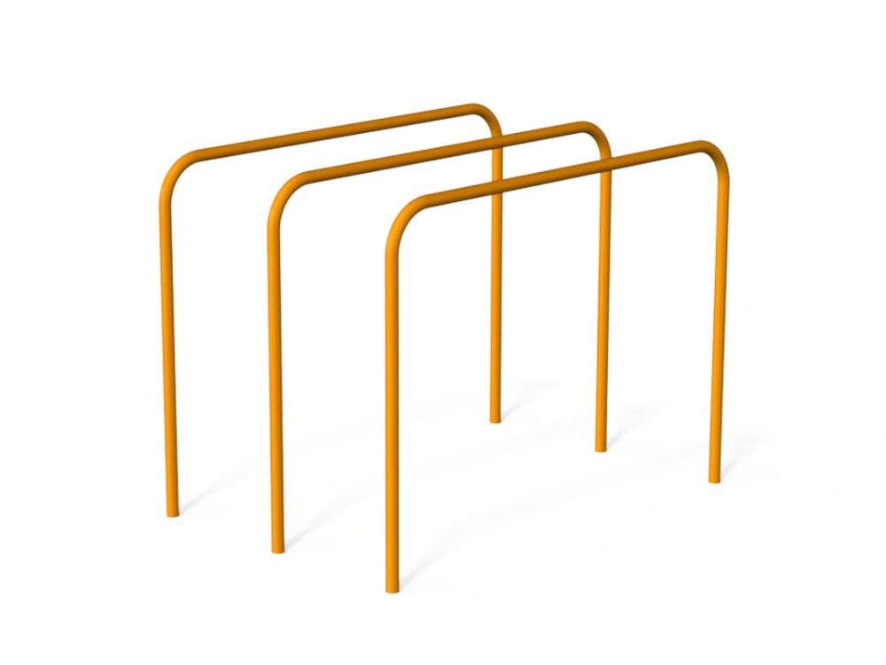 Фотографии Брусья гнутые тройные параллельные для Воркаут Pioner A17262