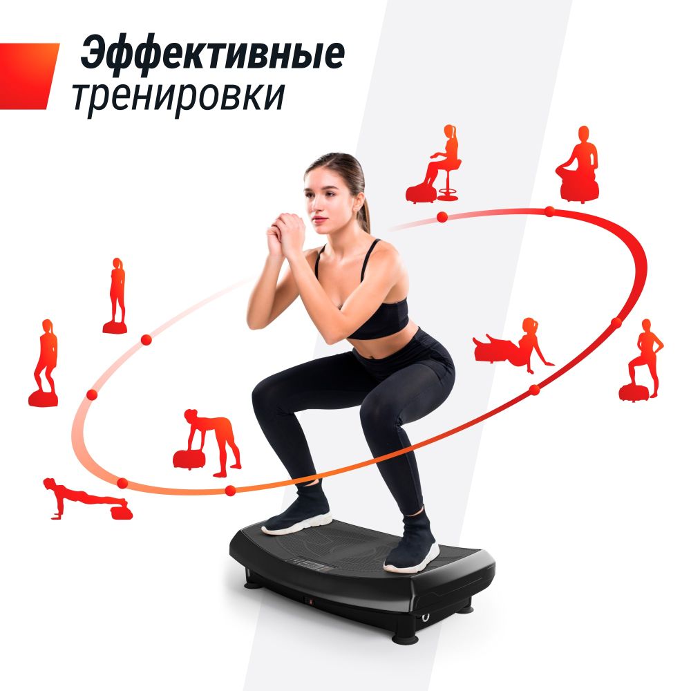 Виброплатформа UNIX Fit усиленная / Boost 4D Black