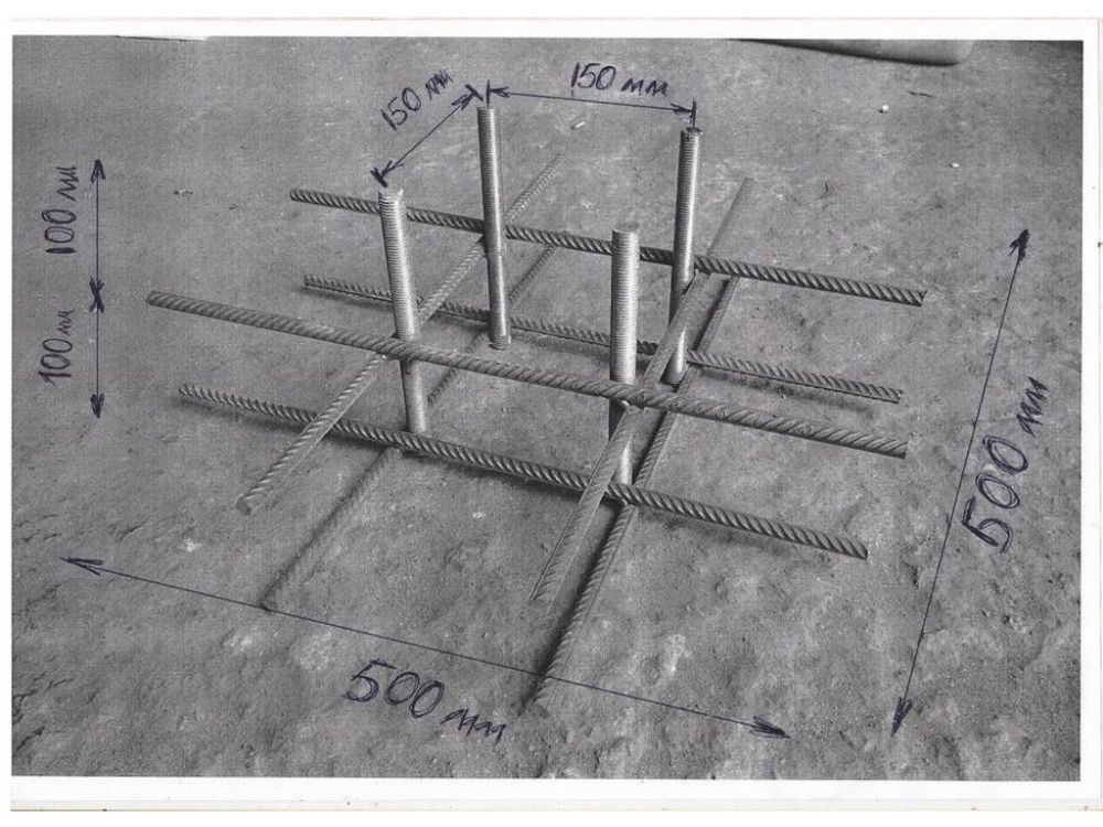 Фотографии Каркас для заливки бетонной смеси (ёжик) для монтажа уличных тренажеров Pioner A17415