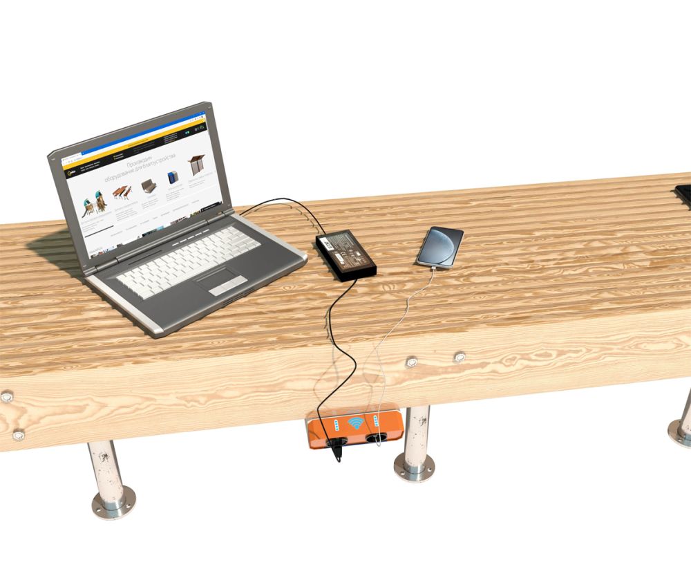 Фотографии Зарядное устройство и точка доступа Wi-Fi «Валли» 4xTYPE-C