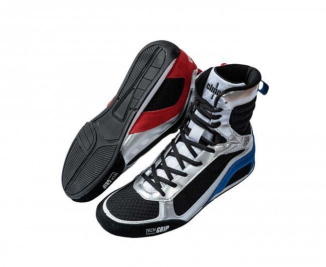 Фотографии Боксерки Clinch Olimp Limited Edition черно-серебристо-сине-красные C416