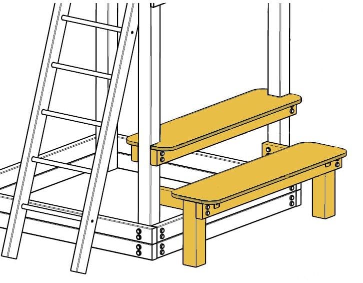 Фото Столик с лавочкой для ДИП Самсон