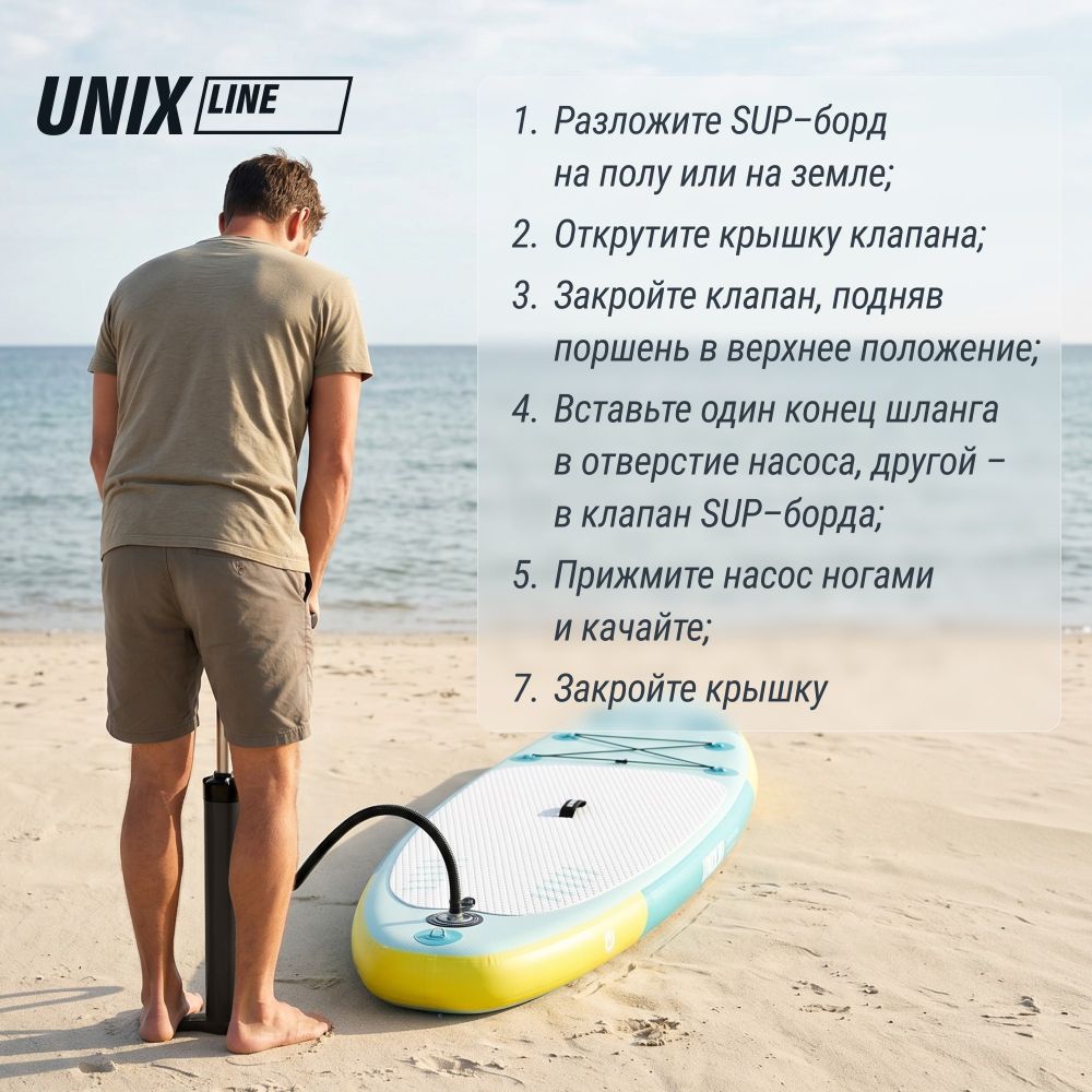 Фотографии SUP-борд UNIX Line Голубая лагуна / Blue Lagoon (320 см)