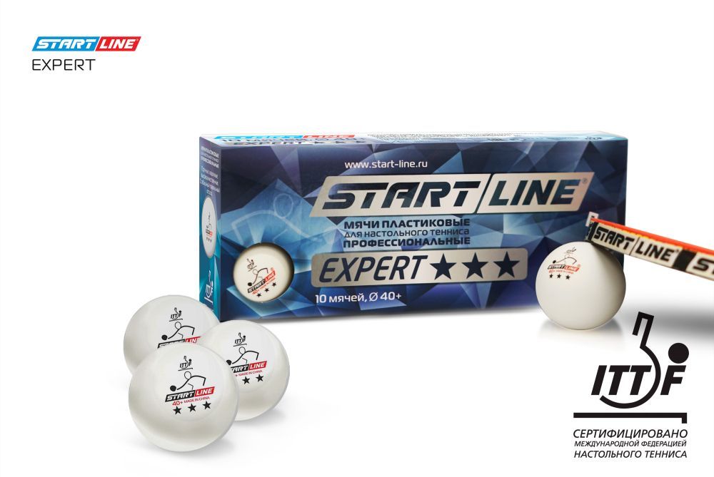 Фотографии Мячи Start line EXPERT V40+ 3* (ITTF) (10 шт)