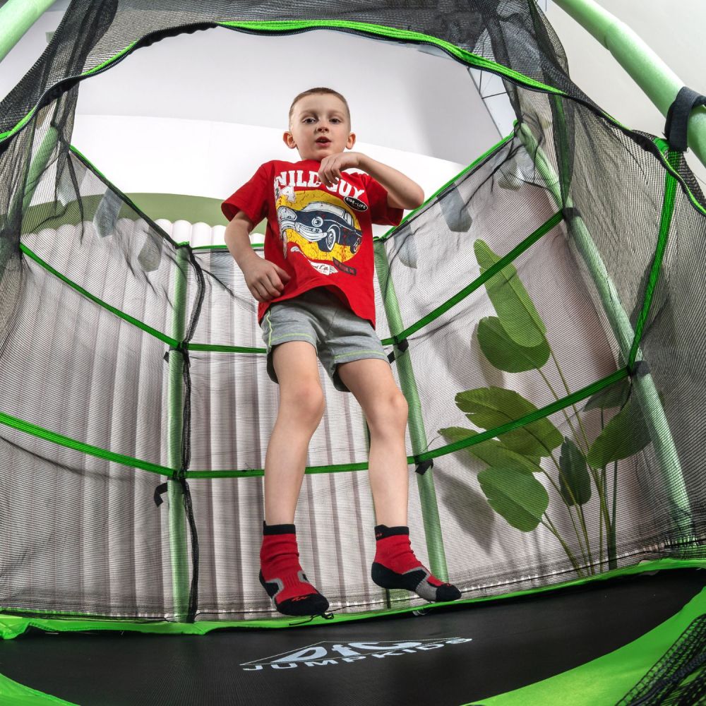 Фотографии Батут DFC JUMP KIDS 55" зеленый, сетка (137см)