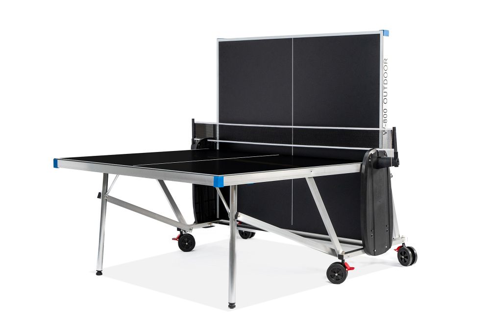 Фотографии Теннисный стол всепогодный "W-800 Outdoor" (274 х 152,5 х 76 см) алюминиевый, с комплектом (сетка, 2 ракетки, 6 шариков )