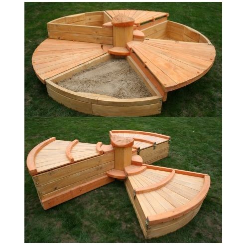 Фото Круглая песочница-трансформер