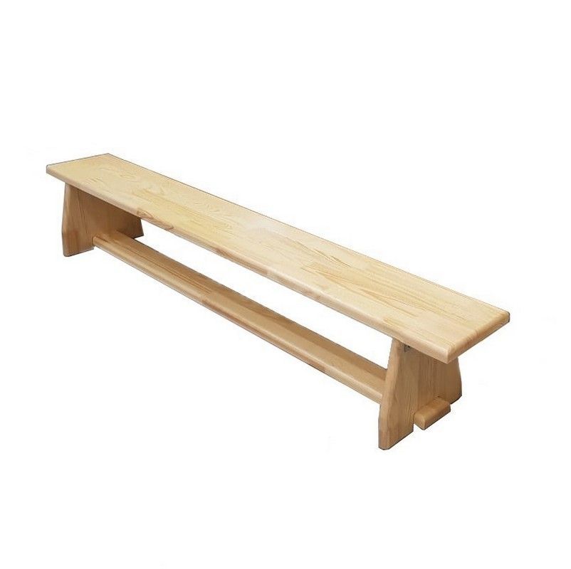 Фотографии Скамейка гимнастическая ЭКОНОМ 100 см (щит дерево) ножки дерево  Pioner A12724