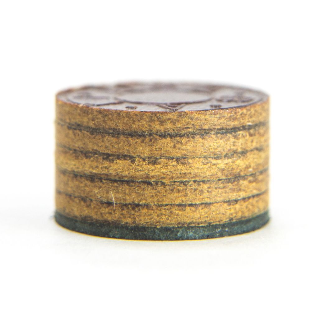 Фотографии Наклейка для кия "Гриза 3" (M) коричневая 13.5 мм