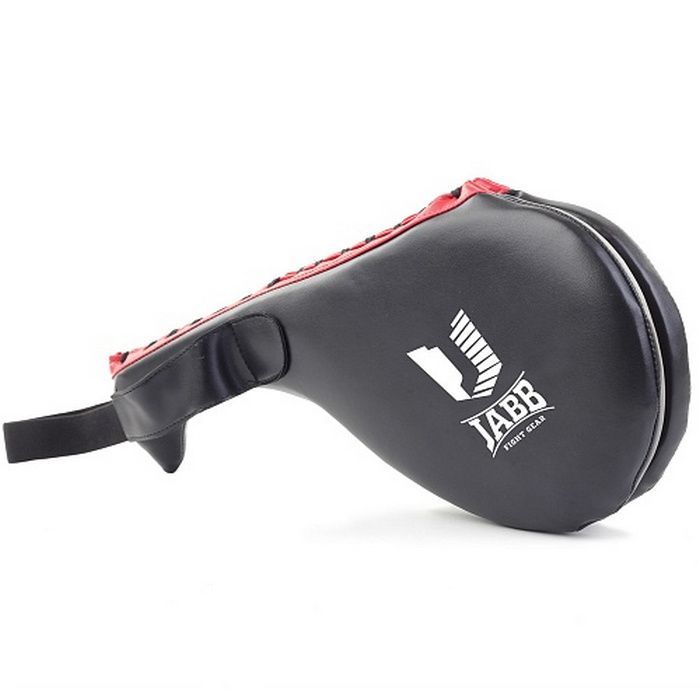 Фотографии Лапа боксерская двойная Jabb искусственная кожа JE-2799 черный\красный