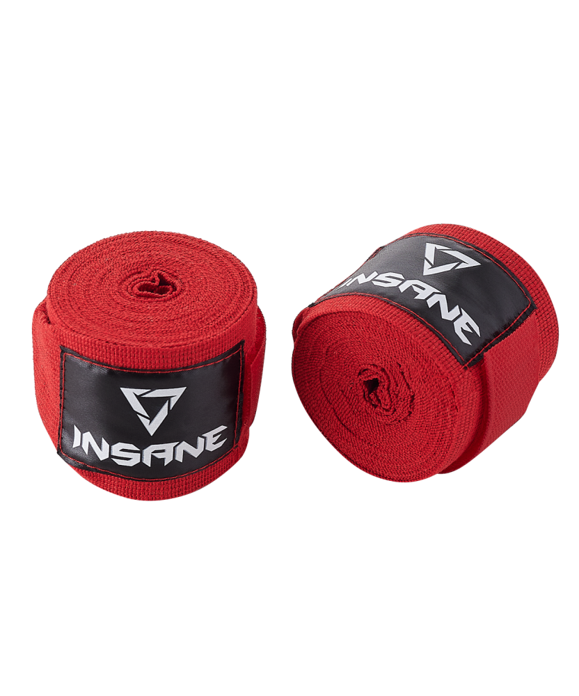 Бинт боксерский BASE, хлопок, красный, 4,5 м