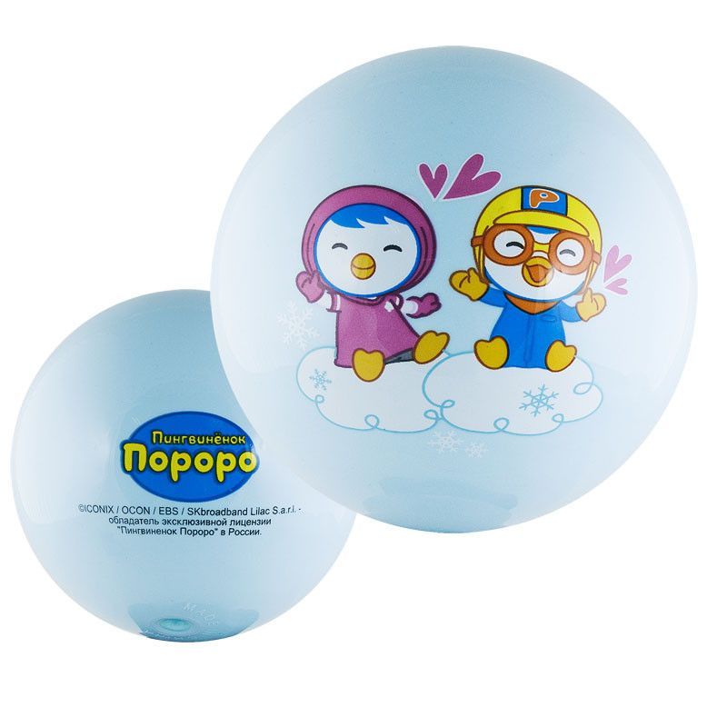Фото Мяч детский Пороро, L6200P, диаметр 15 см, ассорти
