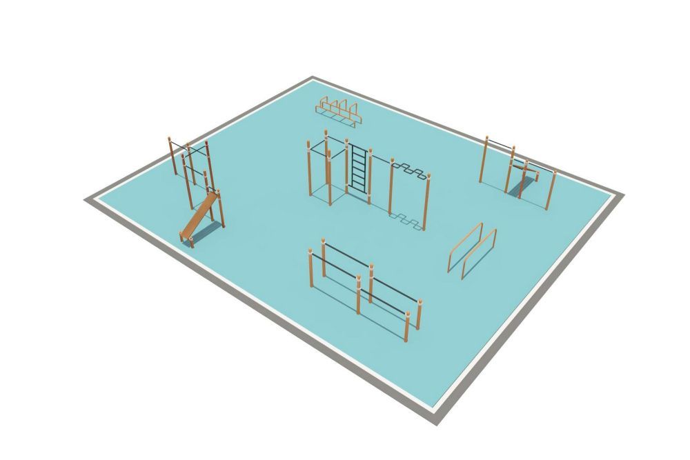 Фотографии Районная площадка для Воркаут и WRK Pioner A16736