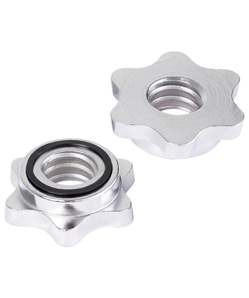 Фото Замки для грифа BB-108, d=26 мм, металлические, хромированный, 2 шт