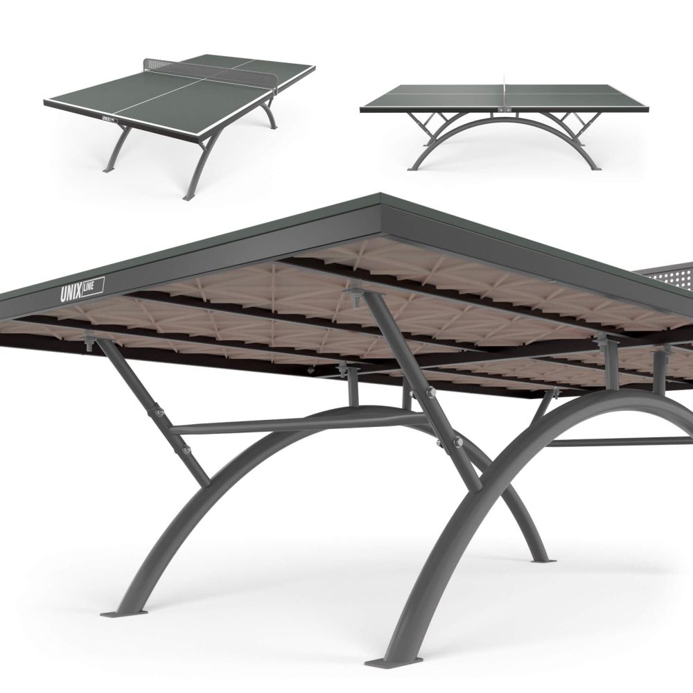 Фотографии Антивандальный теннисный стол UNIX Line 14 mm SMC серый