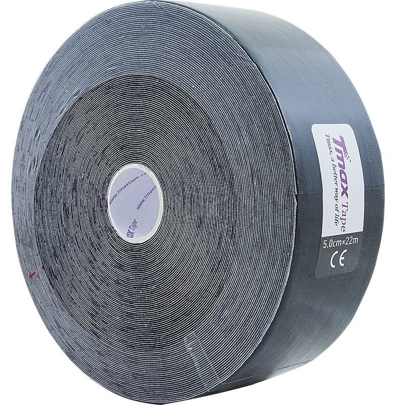 Фото Тейп кинезиологический TMAX Extra Sticky 5 см x 22 м, 423222, черный