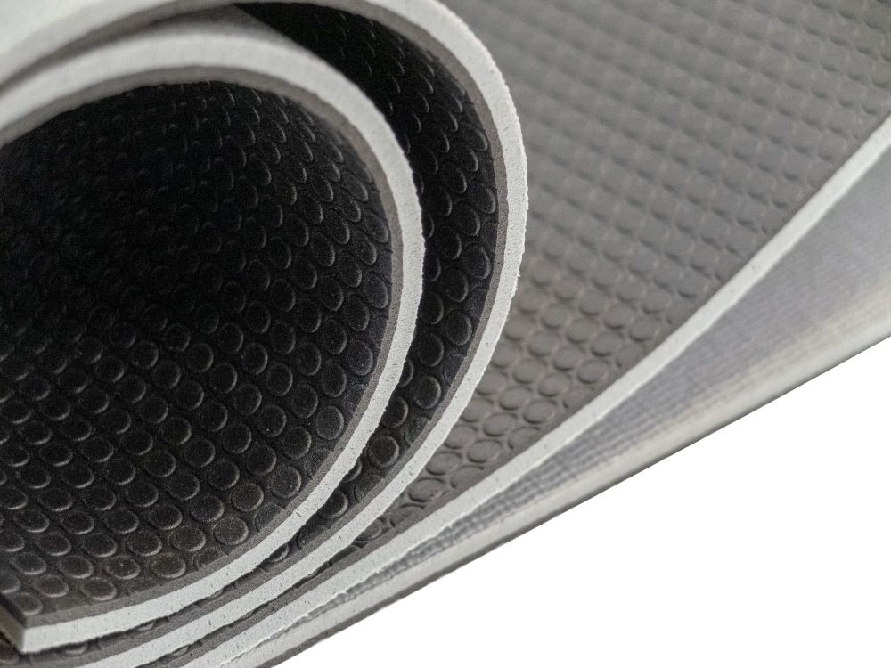 Фотографии Мат для йоги и аэробики двухслойный 6 мм REBEL HARDMAT