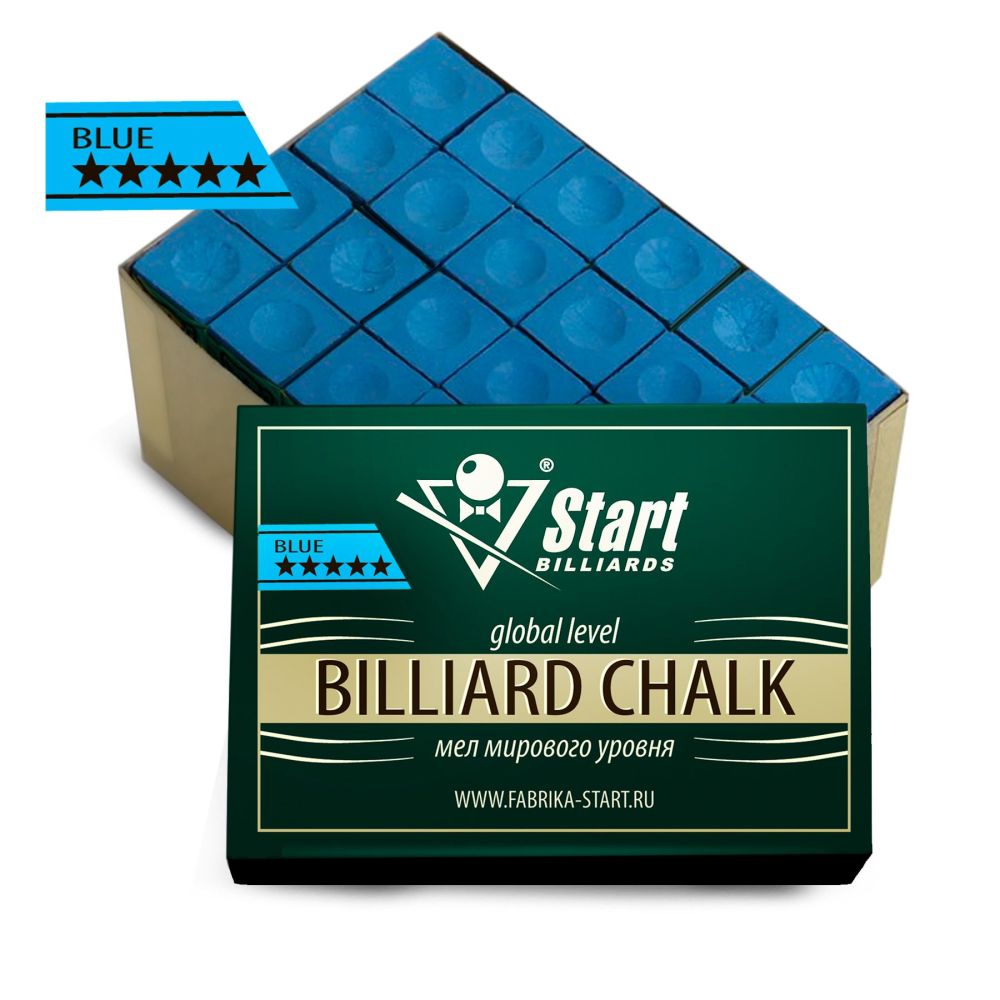 Фотографии Мел Startbilliards 5 звезд синий (72шт)
