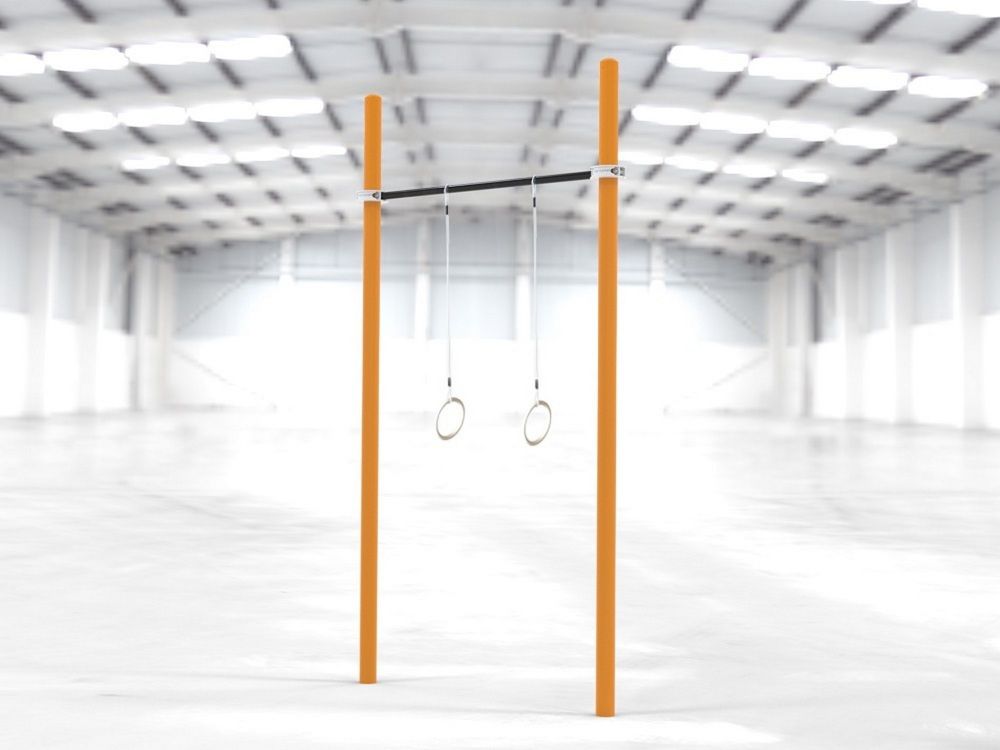 Фотографии Турник классический для занятий Воркаут с кольцами Pioner A17356