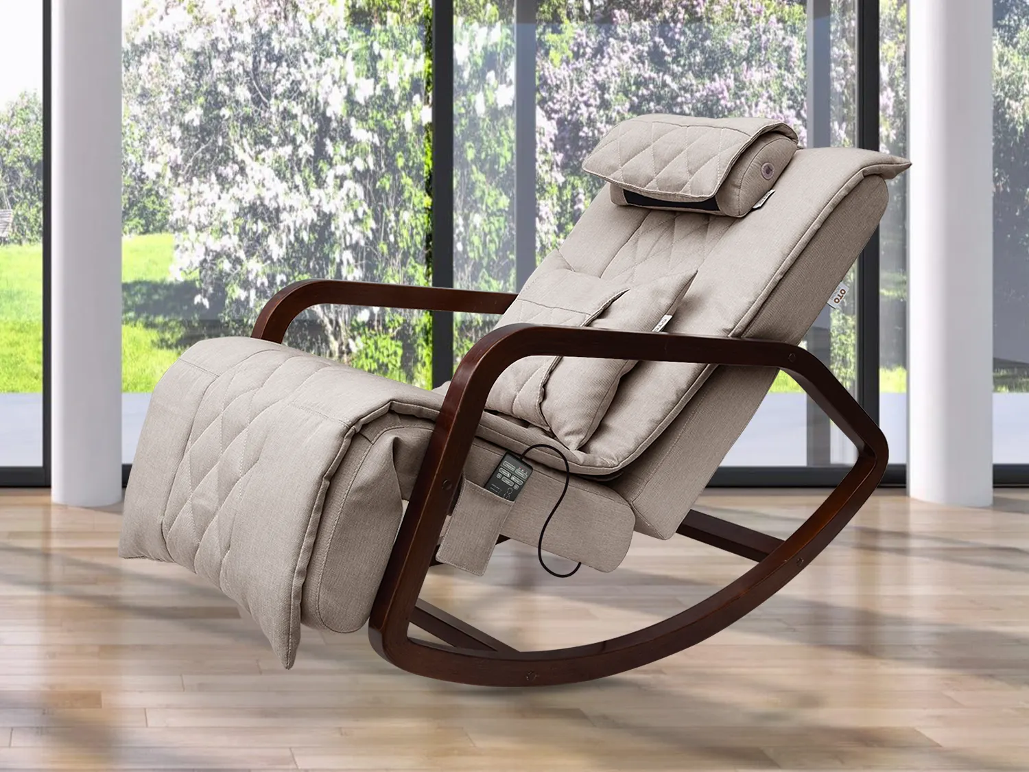 Массажное кресло качалка OTO Grand Life OT2007 Бежевый (TONY12)