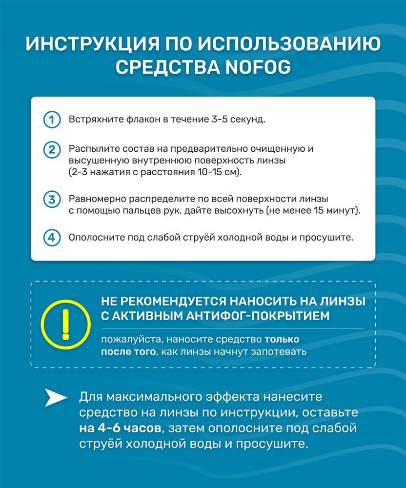 Фотографии Антифог Nofog, 30мл