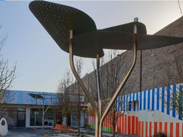 Фото Теневой навес Лист из нержавеющей стали