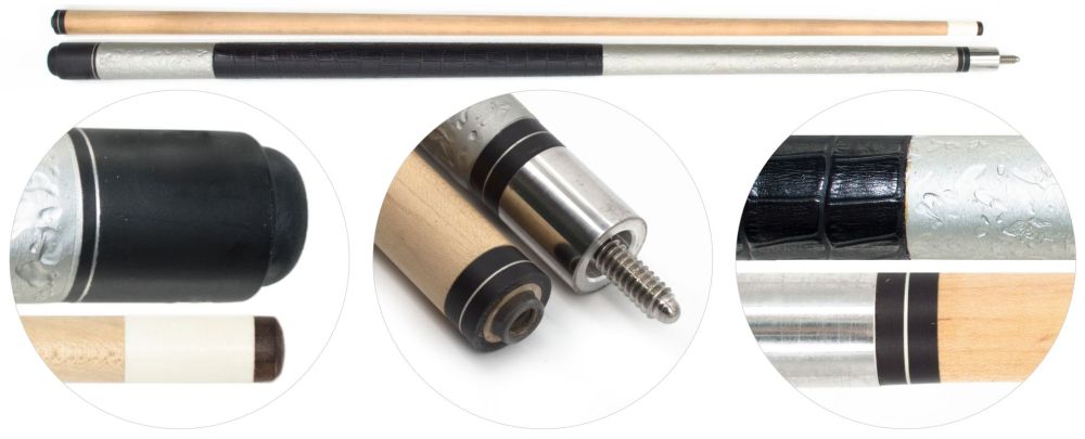 Фотографии Кий / пирамида 2-pc "Classic Wappen" (серебристый)