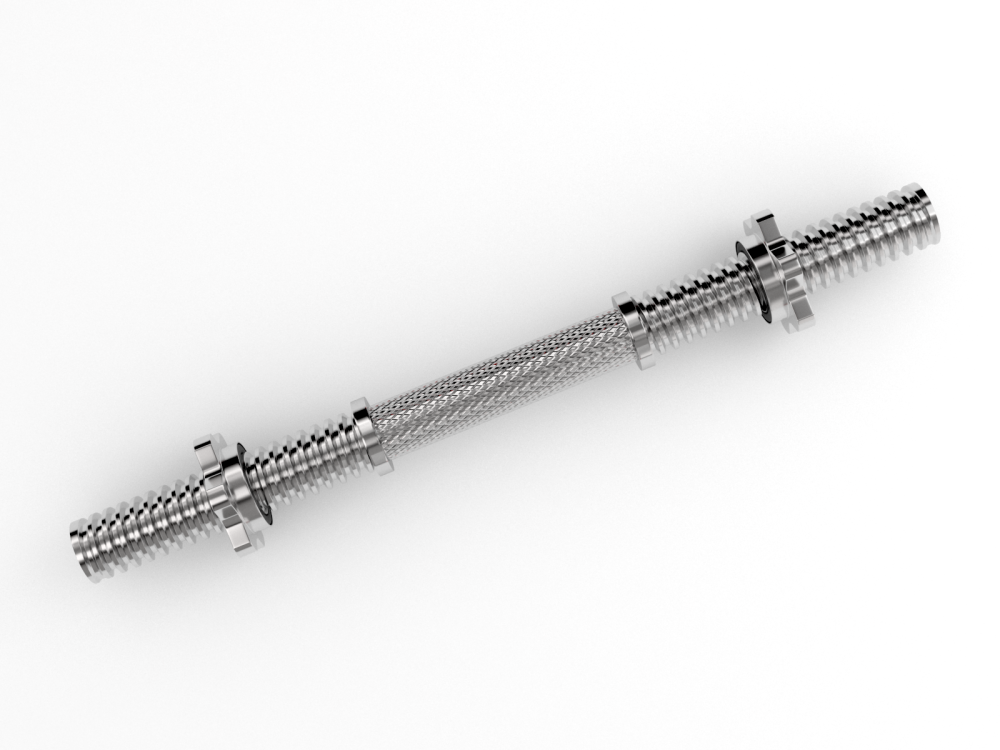 Фото Гриф гантельный UNIX Fit 41 см / 25 мм хромированный