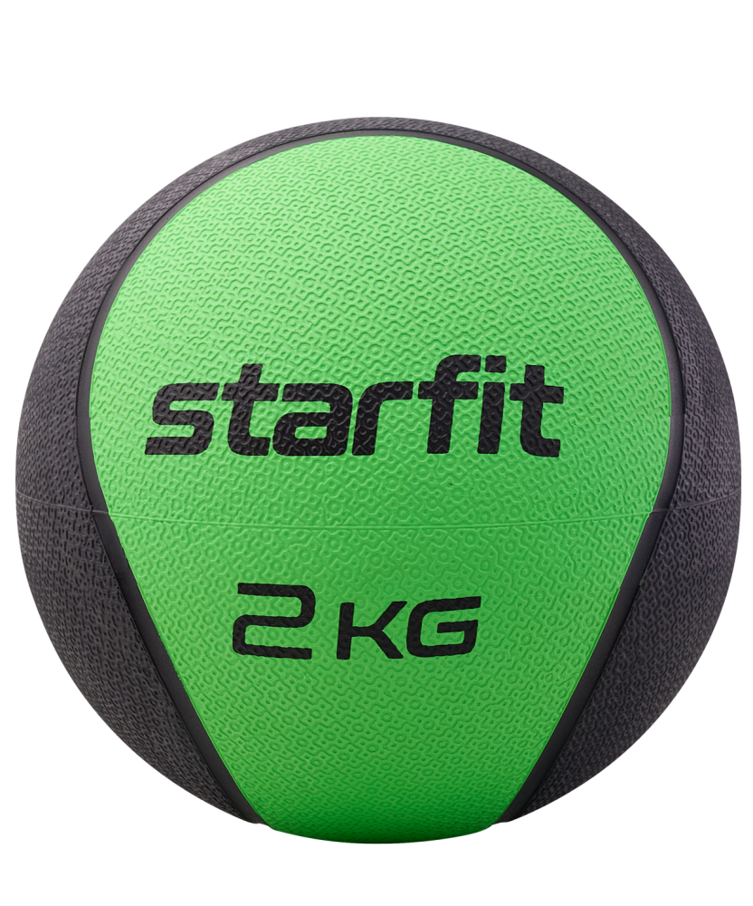 Фото Медбол высокой плотности GB-702, 2 кг, зеленый