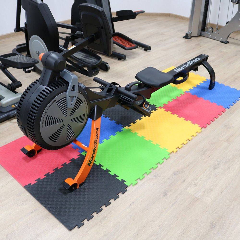 Маты - пазлы для фитнесса и тренажеров, 1 элемент ЖЕЛТЫЙ