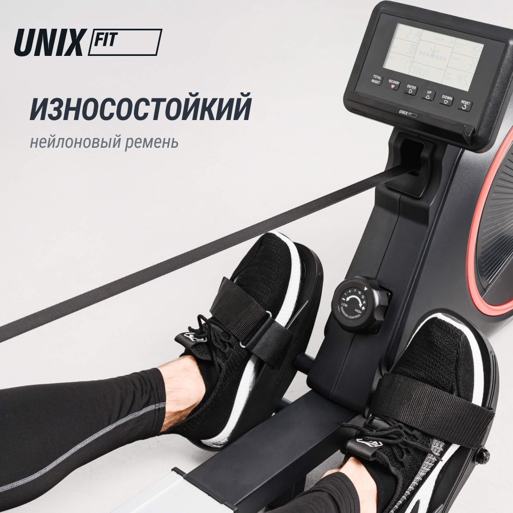 Гребной тренажер UNIX Fit механическая нагрузка / Techno Rower 410