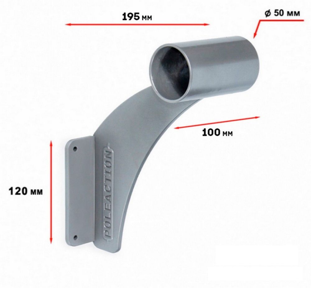 Фотографии Кронштейн одноуровневого балетного (хореографического) станка Poleaction Эстетика Модель №14 540