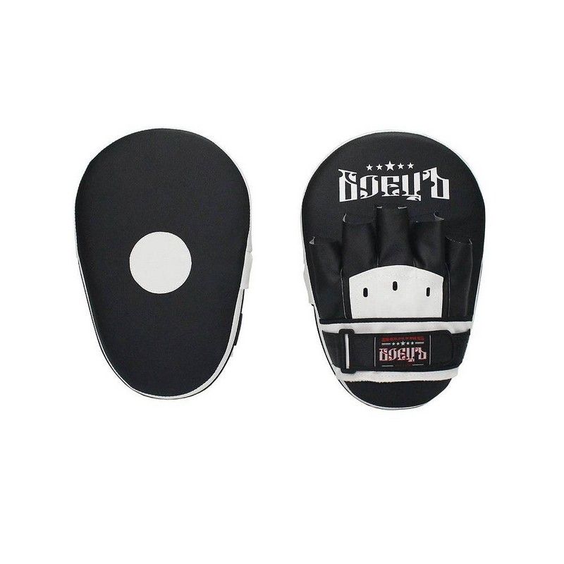 Фотографии Лапы боксерские прямые Боецъ 210 ВВР-210 черно-белый