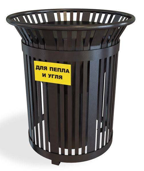 Фотографии Урна для угля и пепла (пожаробезопасная)