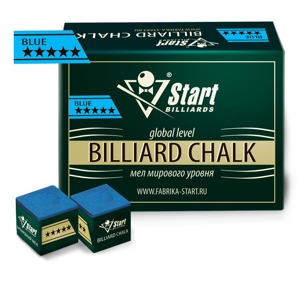 Фотографии Мел Startbilliards 5 звезд синий (72шт)