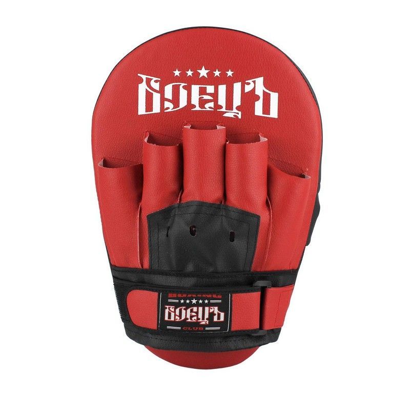 Фотографии Лапы боксерские прямые Боецъ ВВР-211 красный\черный