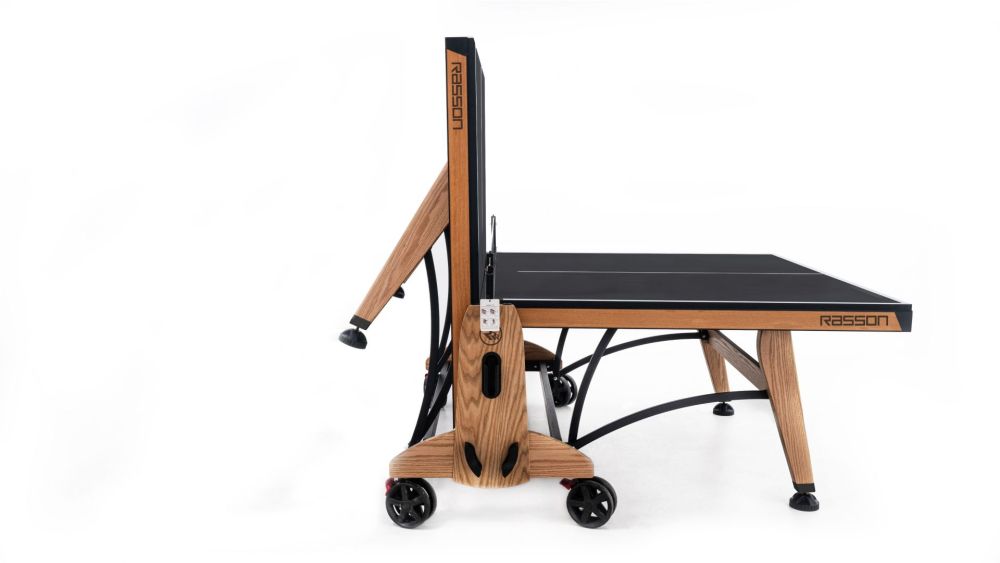 Фотографии Теннисный стол складной для помещений "RASSON PREMIUM T03 Indoor" (274 х 152,5 х 76 см, натуральный дуб) с сеткой Y