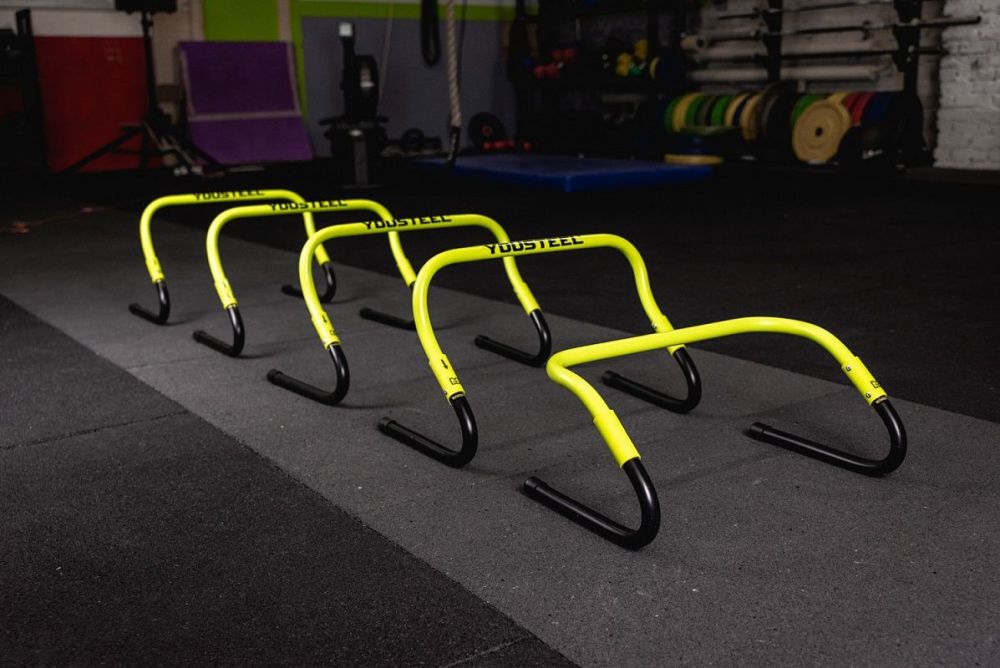 Фотографии Барьеры для тренировок регулируемые YouSteel высота 20\31см, комплект 5шт