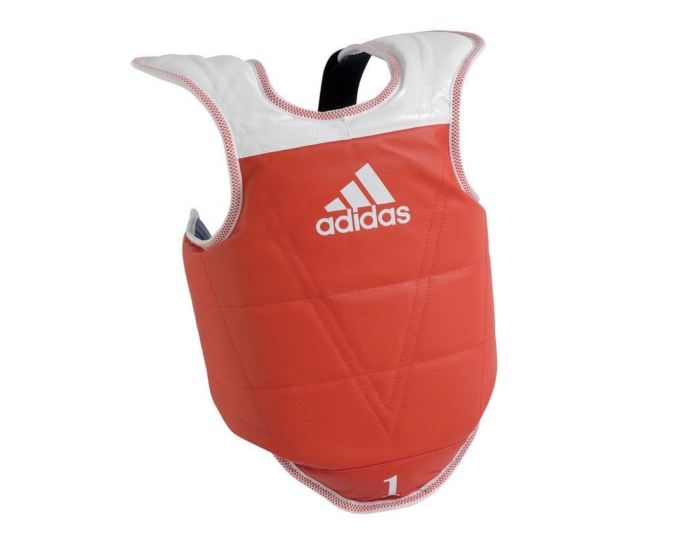 Фотографии Защита корпуса двухсторонняя Adidas Kids Body Protector Reversible WTF сине-красная adiTKP01