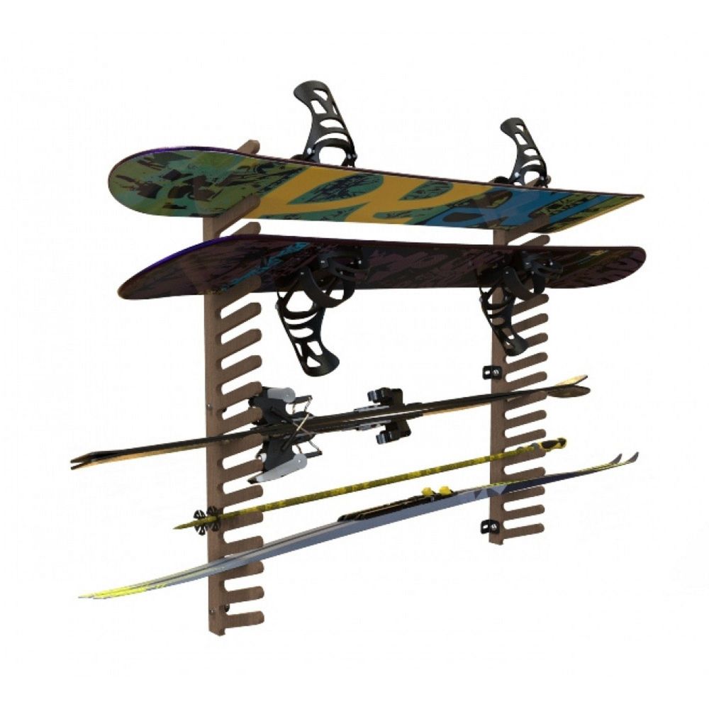 Фотографии Вешалка Эконом для сноубордов и вейкбордов, пристенная 105х80х18см  SE-18