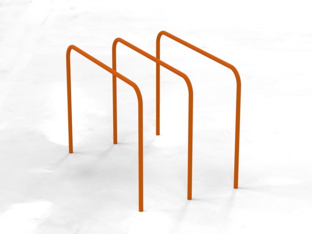 Фотографии Брусья гнутые тройные параллельные для Воркаут Pioner A17262